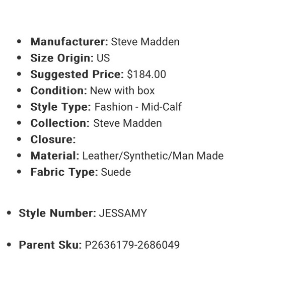 Steve Madden Slouch Boot. Brand New. No Box. Size 6. - Picture 3 of 10